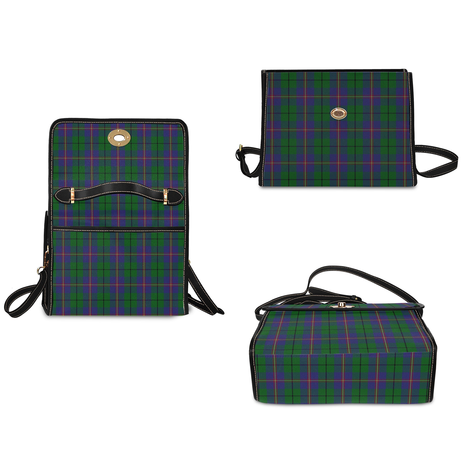 carmichael-tartan-leather-strap-waterproof-canvas-bag