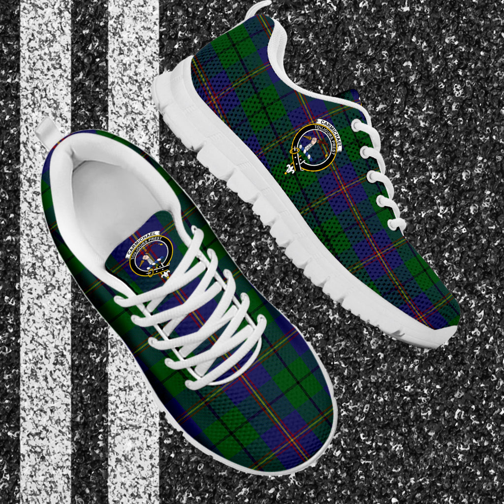 Carmichael Tartan Sneakers with Family Crest - Tartan Vibes Clothing