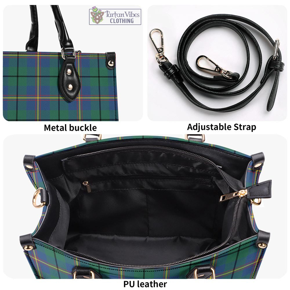 Tartan Vibes Clothing Carmichael Ancient Tartan Luxury Leather Handbags