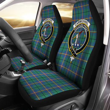 Carmichael Ancient Tartan Car Seat Cover with Family Crest