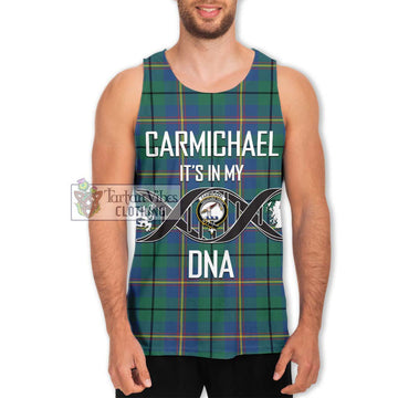 Carmichael Ancient Tartan Men's Tank Top with Family Crest DNA In Me Style