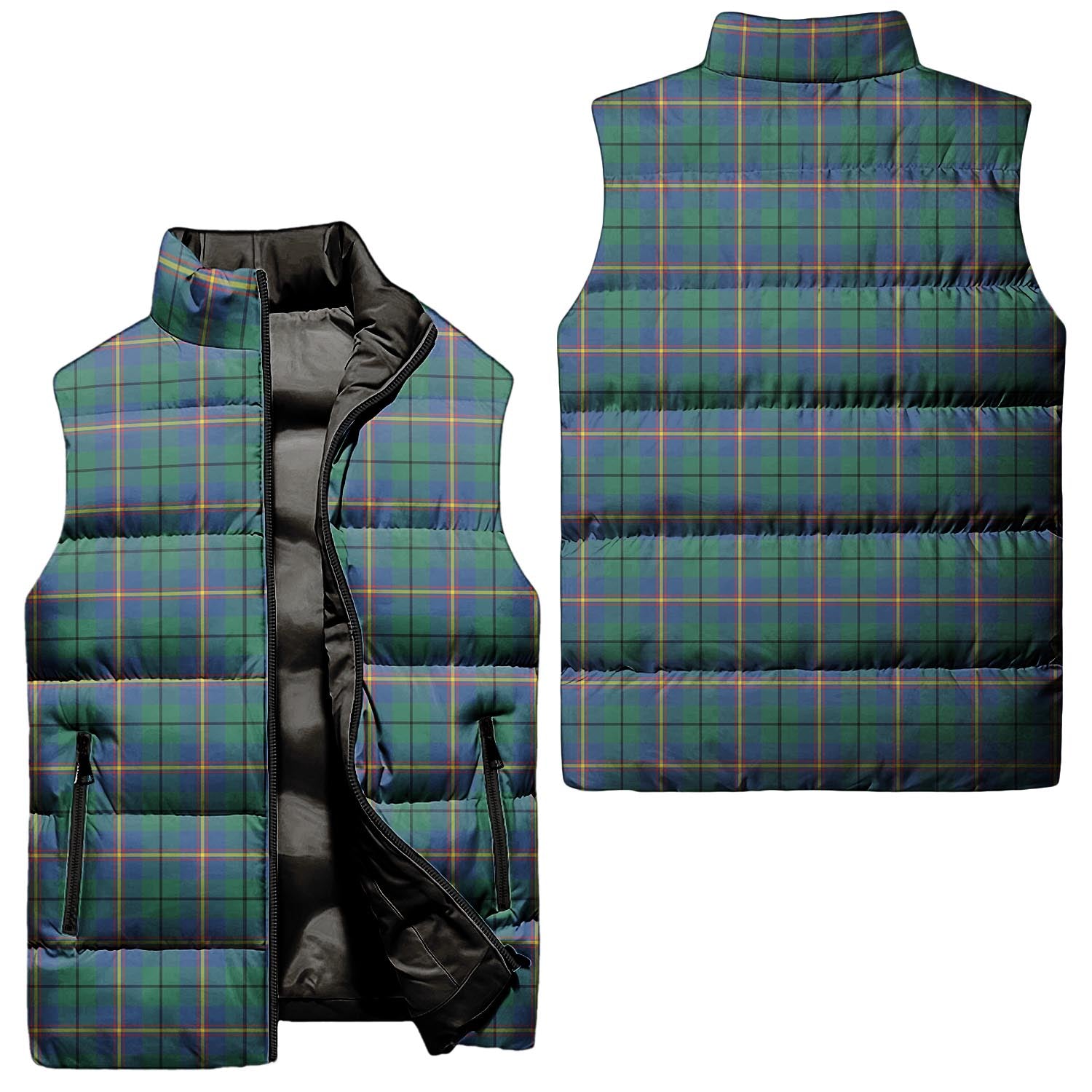 Carmichael Ancient Tartan Sleeveless Puffer Jacket Unisex - Tartanvibesclothing