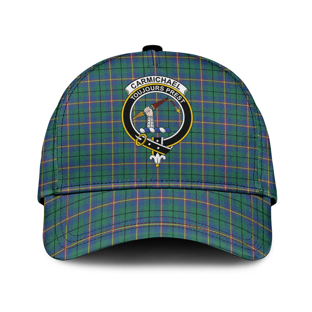 Carmichael Ancient Tartan Classic Cap with Family Crest