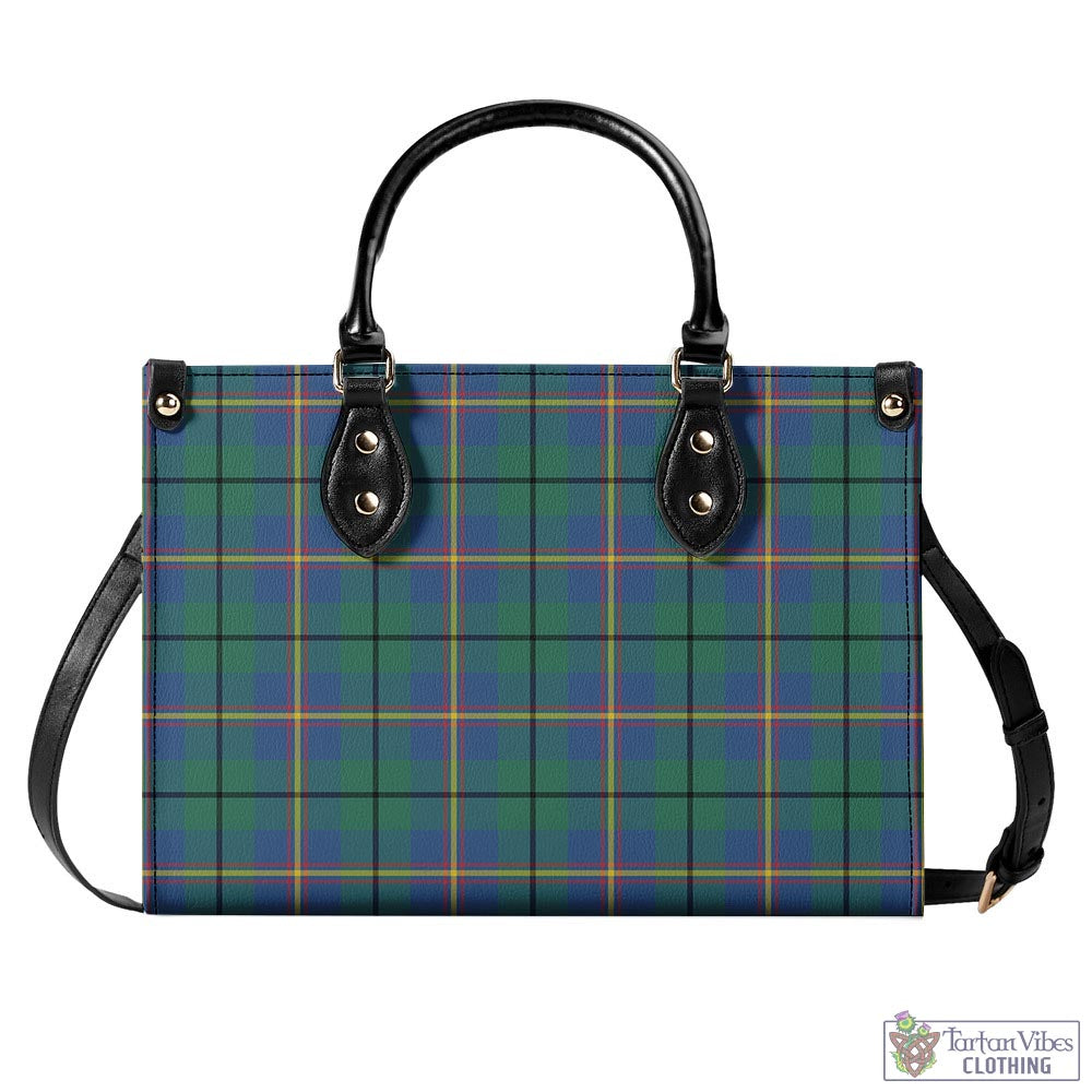 Tartan Vibes Clothing Carmichael Ancient Tartan Luxury Leather Handbags