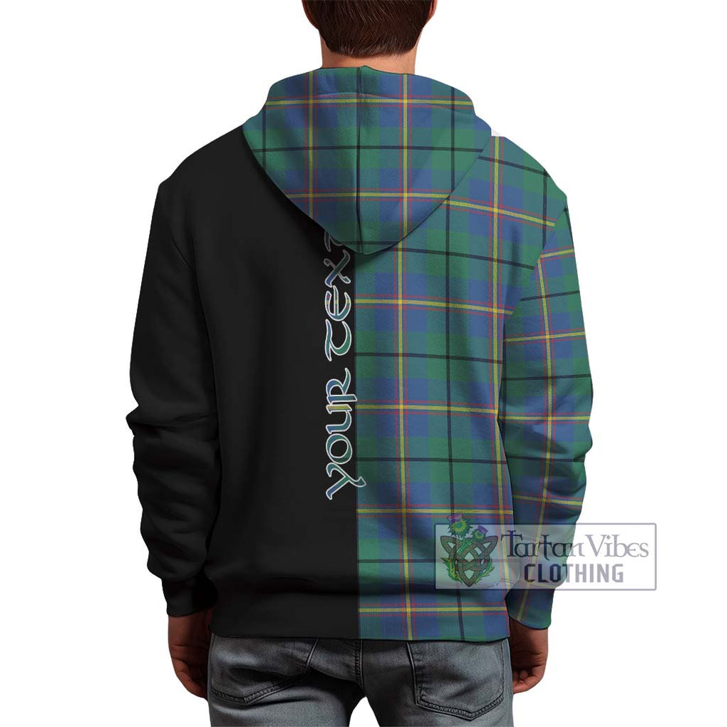 Carmichael Ancient Tartan Hoodie with Family Crest and Half Of Me Style - Tartanvibesclothing Shop