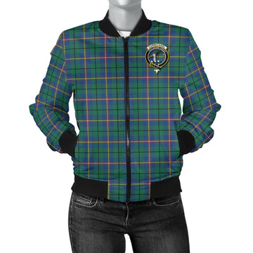 Carmichael Ancient Tartan Bomber Jacket with Family Crest