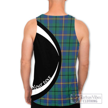 Carmichael Ancient Tartan Men's Tank Top with Family Crest Circle Style