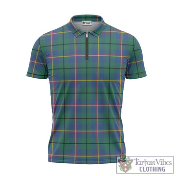 Carmichael Ancient Tartan Zipper Polo Shirt