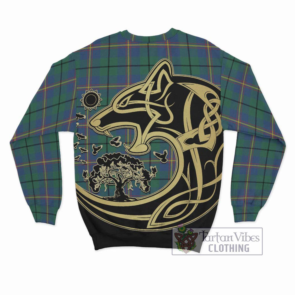 Carmichael Ancient Tartan Sweatshirt with Family Crest Celtic Wolf Style - Tartan Vibes Clothing