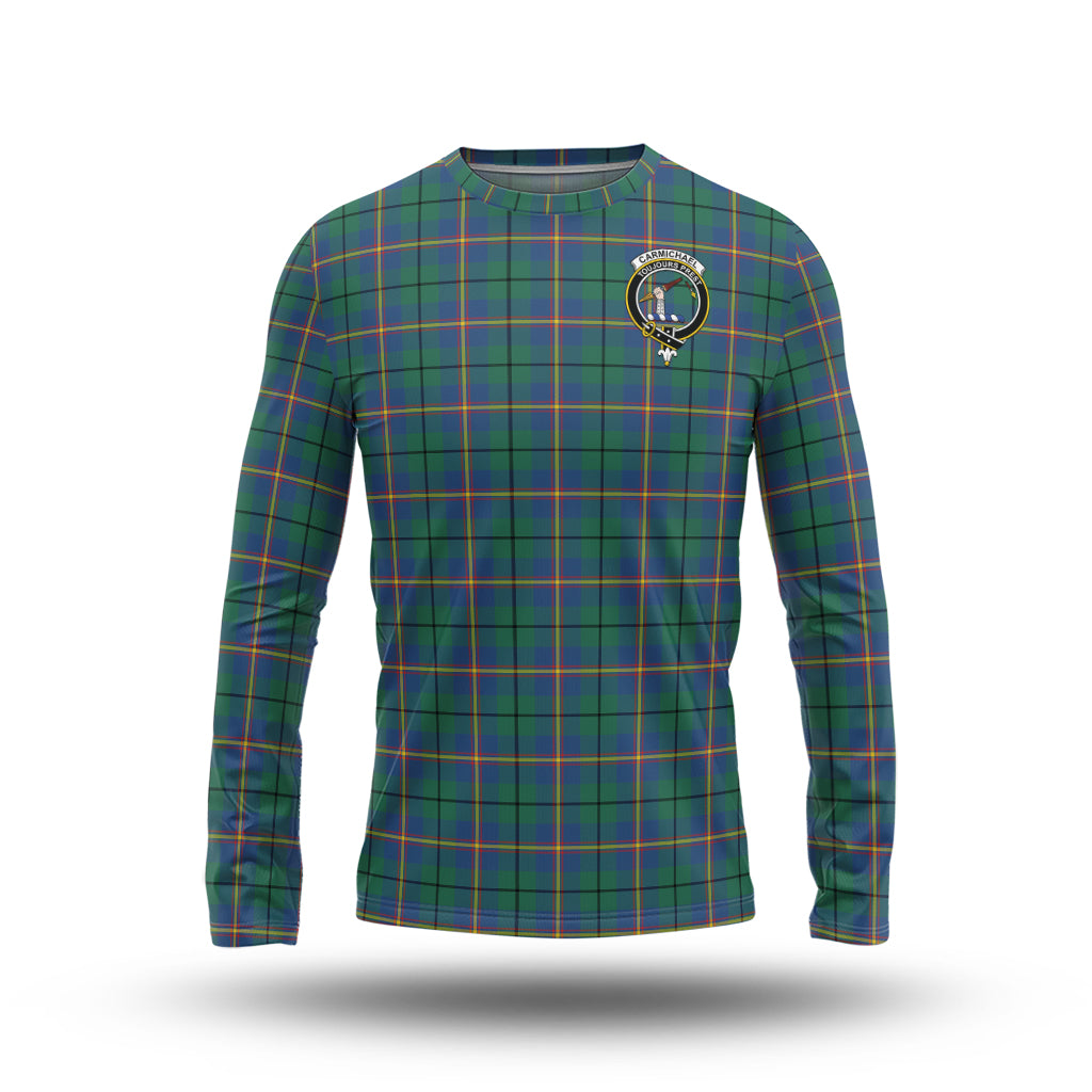 carmichael-ancient-tartan-long-sleeve-t-shirt-with-family-crest