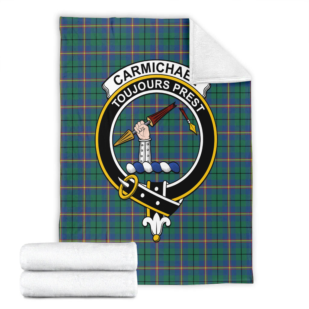 Carmichael Ancient Tartan Blanket with Family Crest - Tartan Vibes Clothing