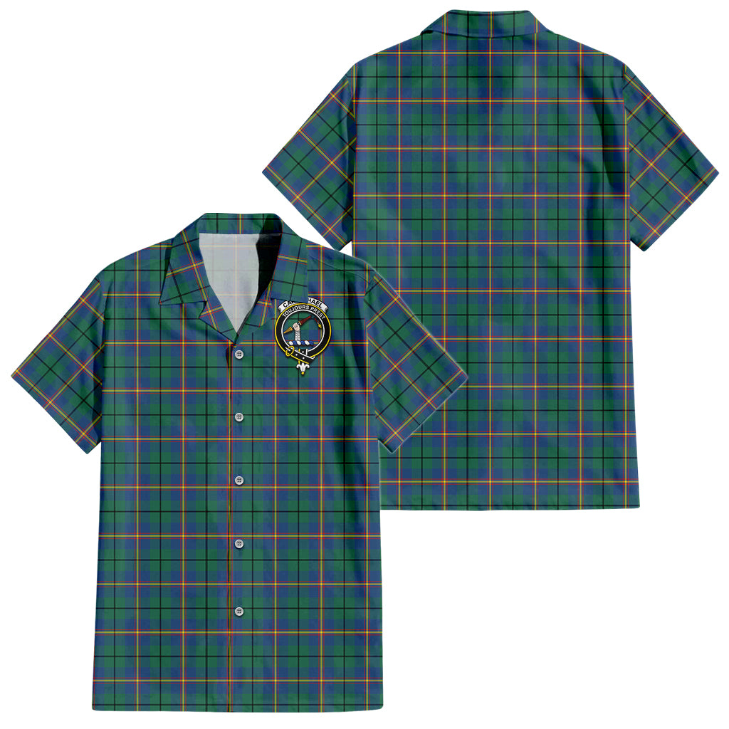 carmichael-ancient-tartan-short-sleeve-button-down-shirt-with-family-crest