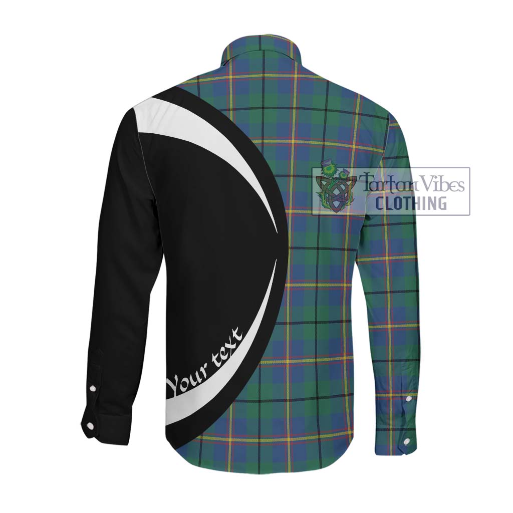 Carmichael Ancient Tartan Long Sleeve Button Up with Family Crest Circle Style Men's Shirt - Tartan Vibes Clothing