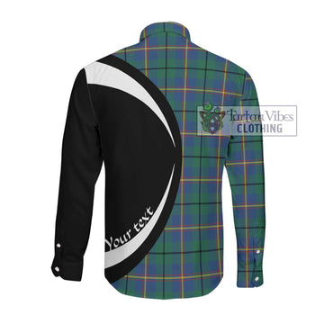 Carmichael Ancient Tartan Long Sleeve Button Up with Family Crest Circle Style