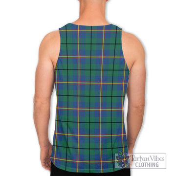 Carmichael Ancient Tartan Men's Tank Top with Family Crest DNA In Me Style