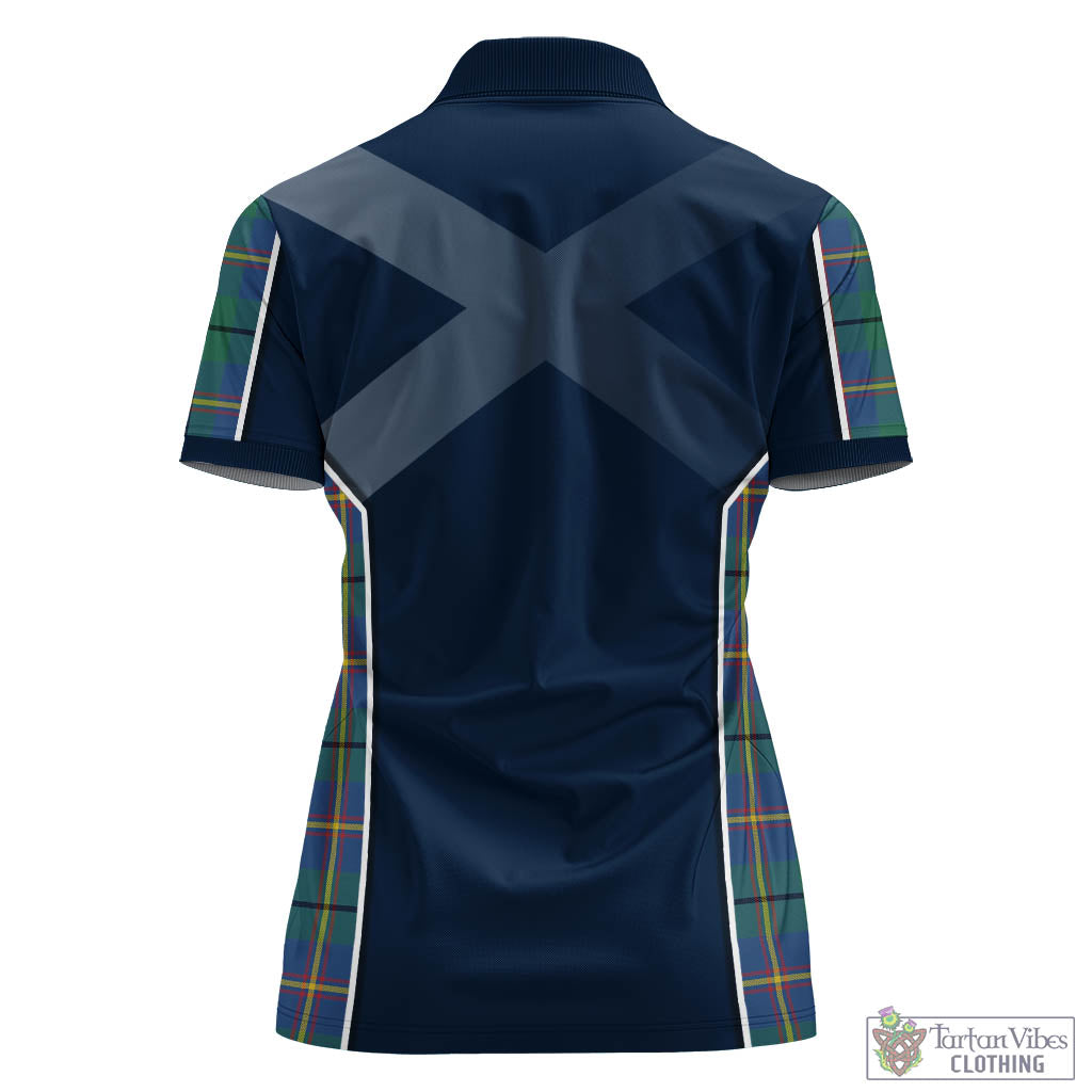 Carmichael Ancient Tartan Women's Polo Shirt with Family Crest and Lion Rampant Vibes Sport Style - Tartan Vibes Clothing