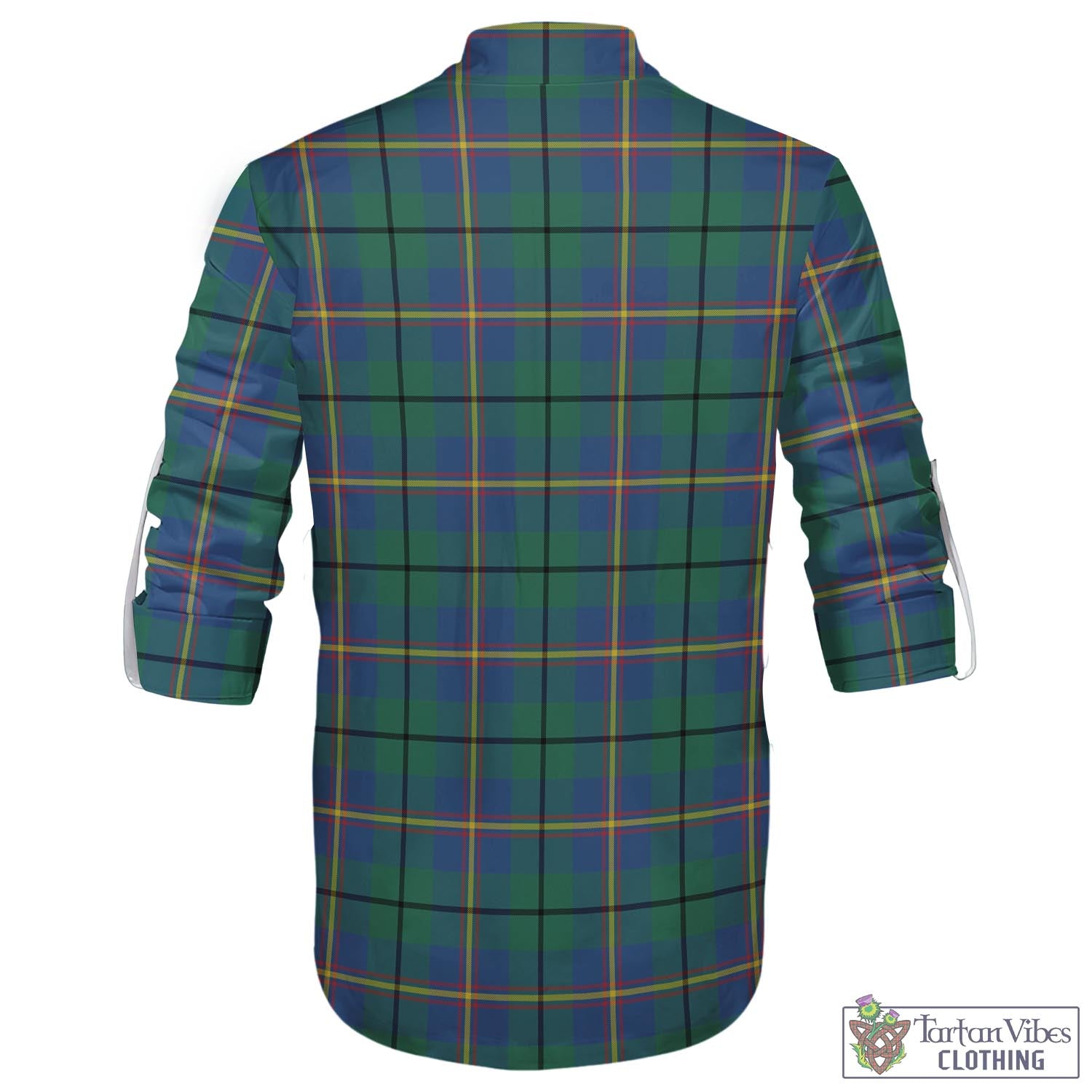 Tartan Vibes Clothing Carmichael Ancient Tartan Men's Scottish Traditional Jacobite Ghillie Kilt Shirt