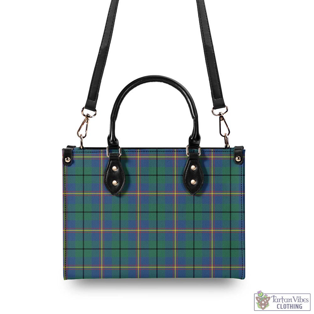 Tartan Vibes Clothing Carmichael Ancient Tartan Luxury Leather Handbags