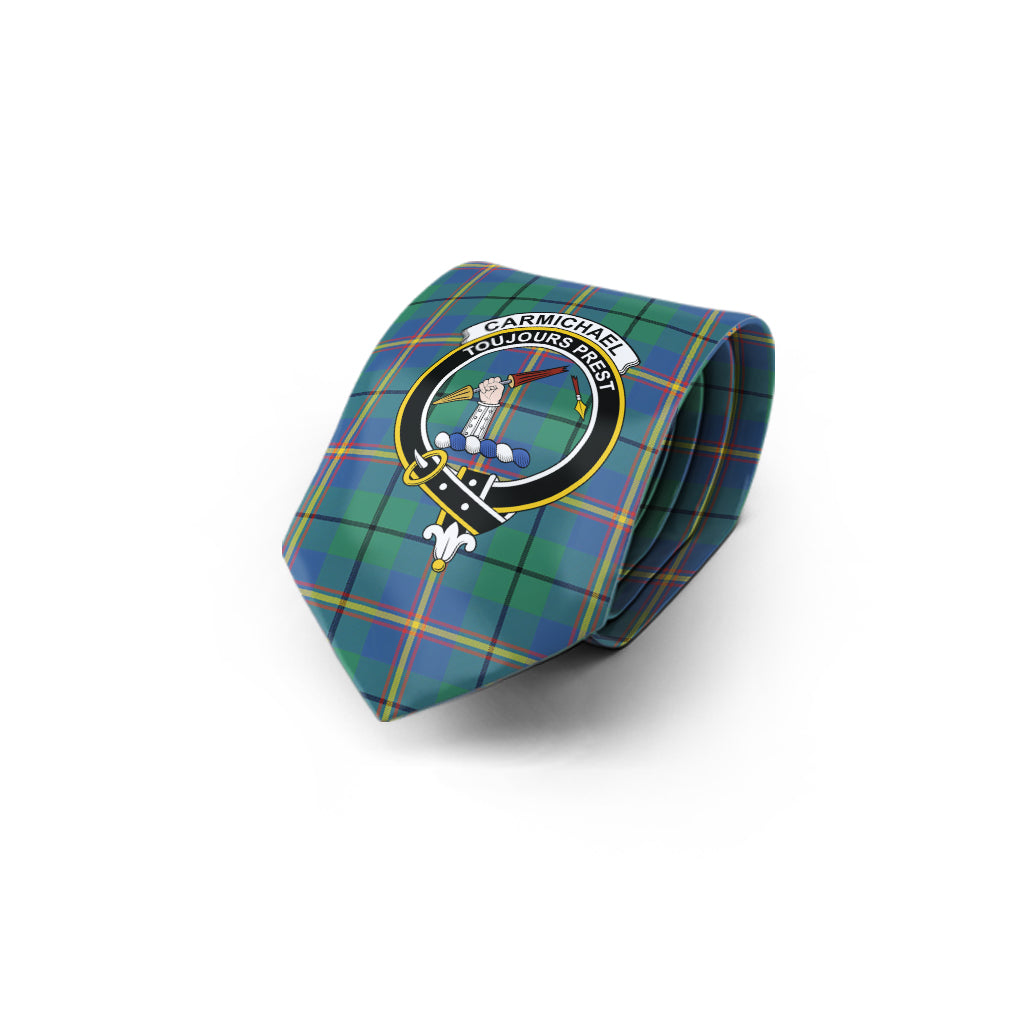 Carmichael Ancient Tartan Classic Necktie with Family Crest - Tartan Vibes Clothing