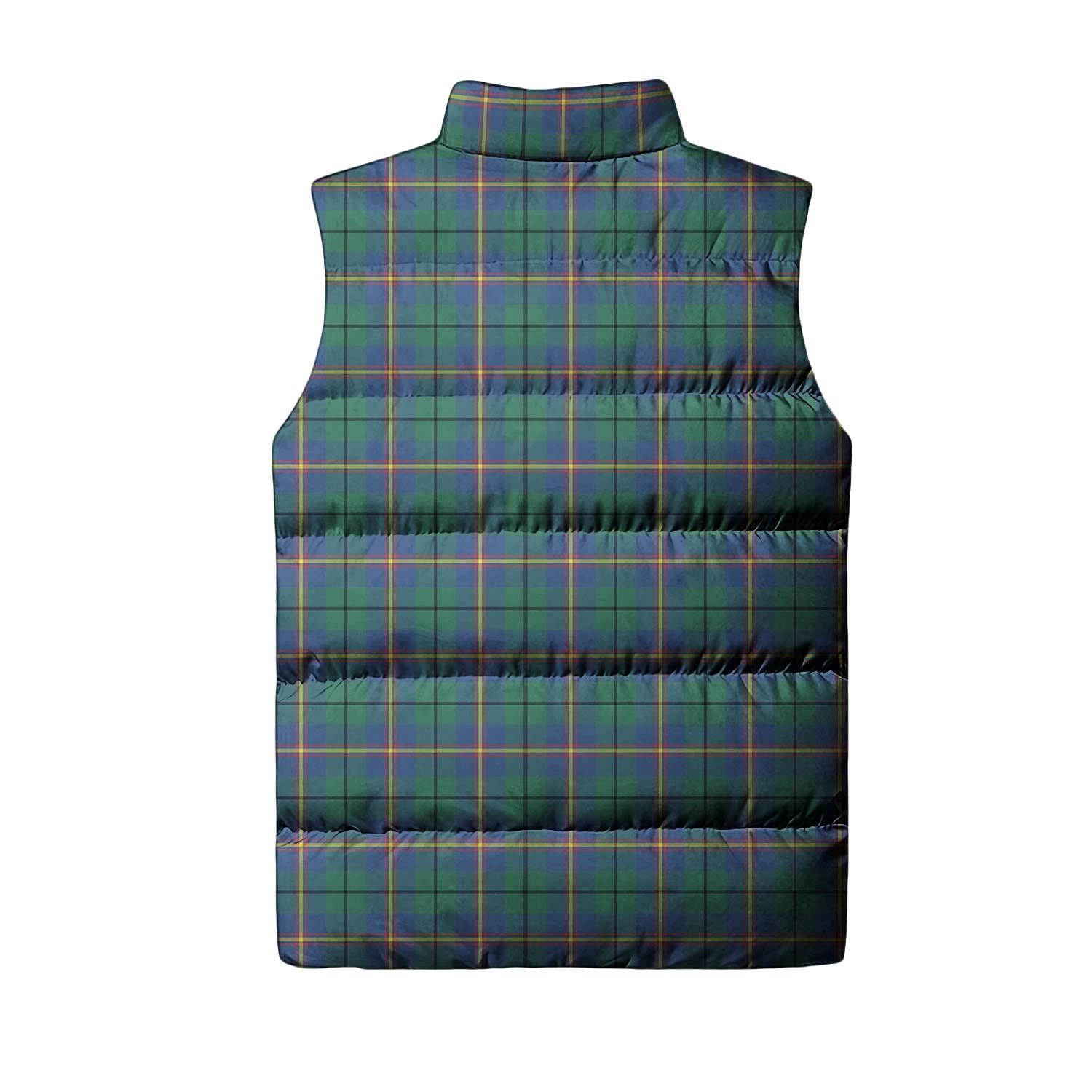 Carmichael Ancient Tartan Sleeveless Puffer Jacket with Family Crest - Tartanvibesclothing