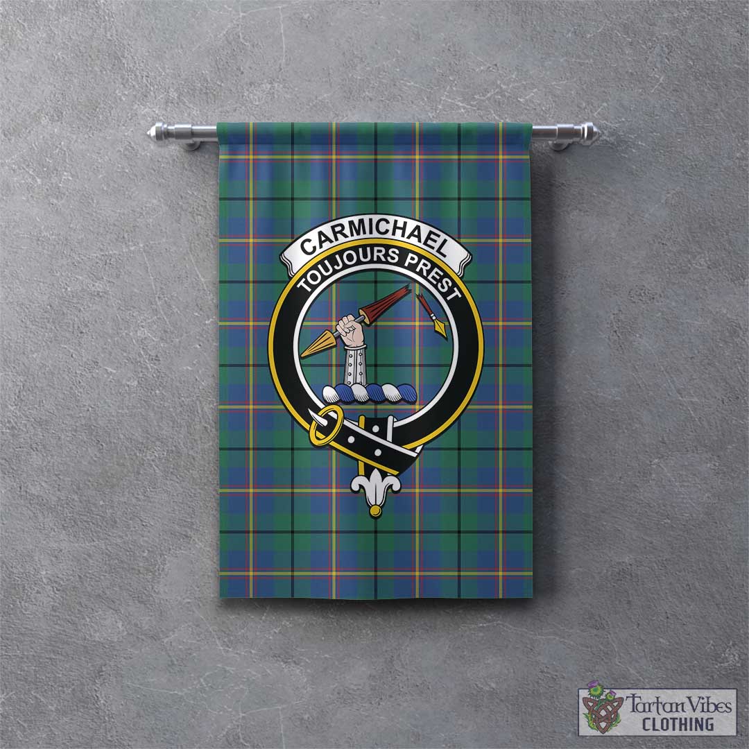 Tartan Vibes Clothing Carmichael Ancient Tartan Gonfalon, Tartan Banner with Family Crest