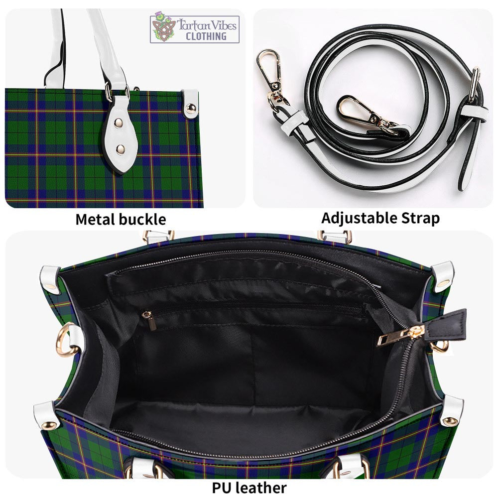 Tartan Vibes Clothing Carmichael Modern Tartan Luxury Leather Handbags