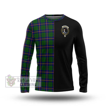 Carmichael Modern Tartan Long Sleeve T-Shirt with Family Crest and Half Of Me Style