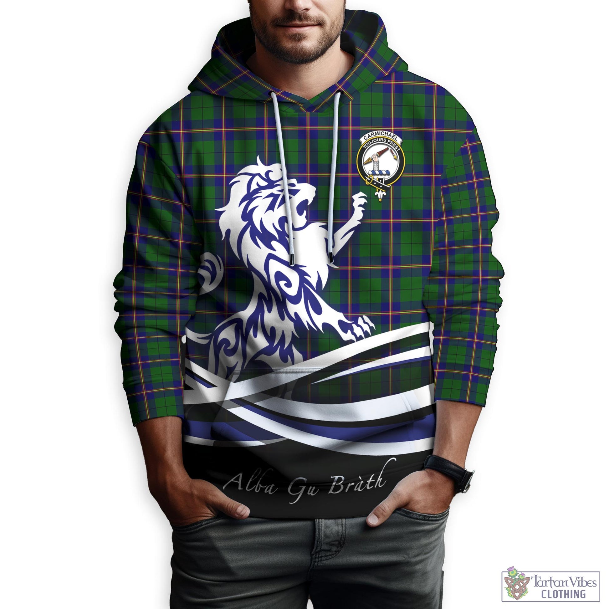 carmichael-modern-tartan-hoodie-with-alba-gu-brath-regal-lion-emblem