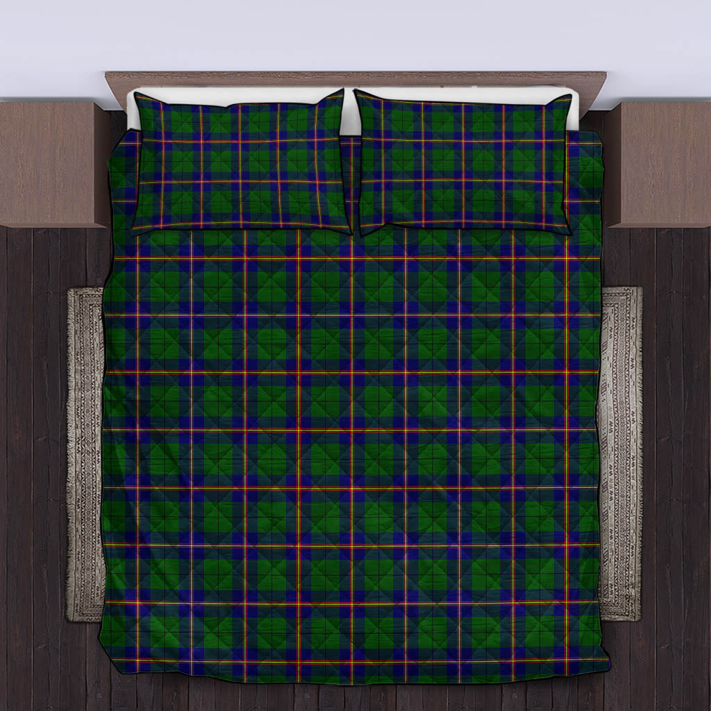 Carmichael Modern Tartan Quilt Bed Set King - Tartan Vibes Clothing