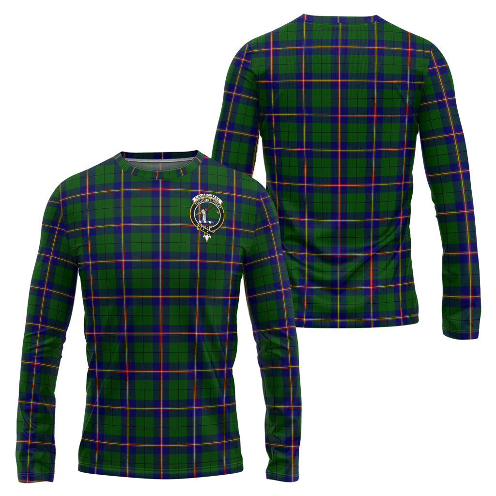 carmichael-modern-tartan-long-sleeve-t-shirt-with-family-crest