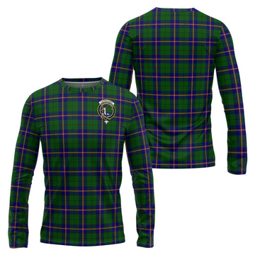 Carmichael Modern Tartan Long Sleeve T-Shirt with Family Crest