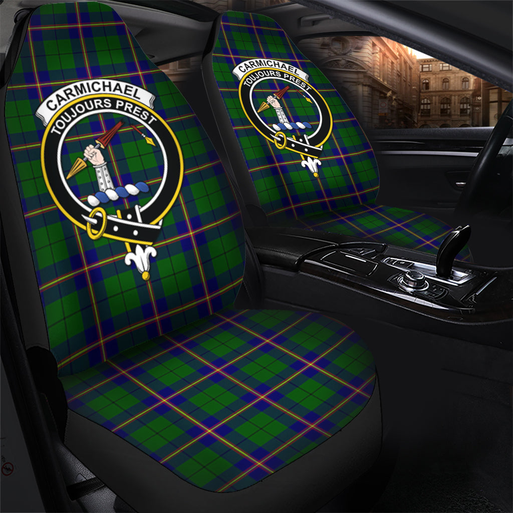 Carmichael Modern Tartan Car Seat Cover with Family Crest - Tartanvibesclothing