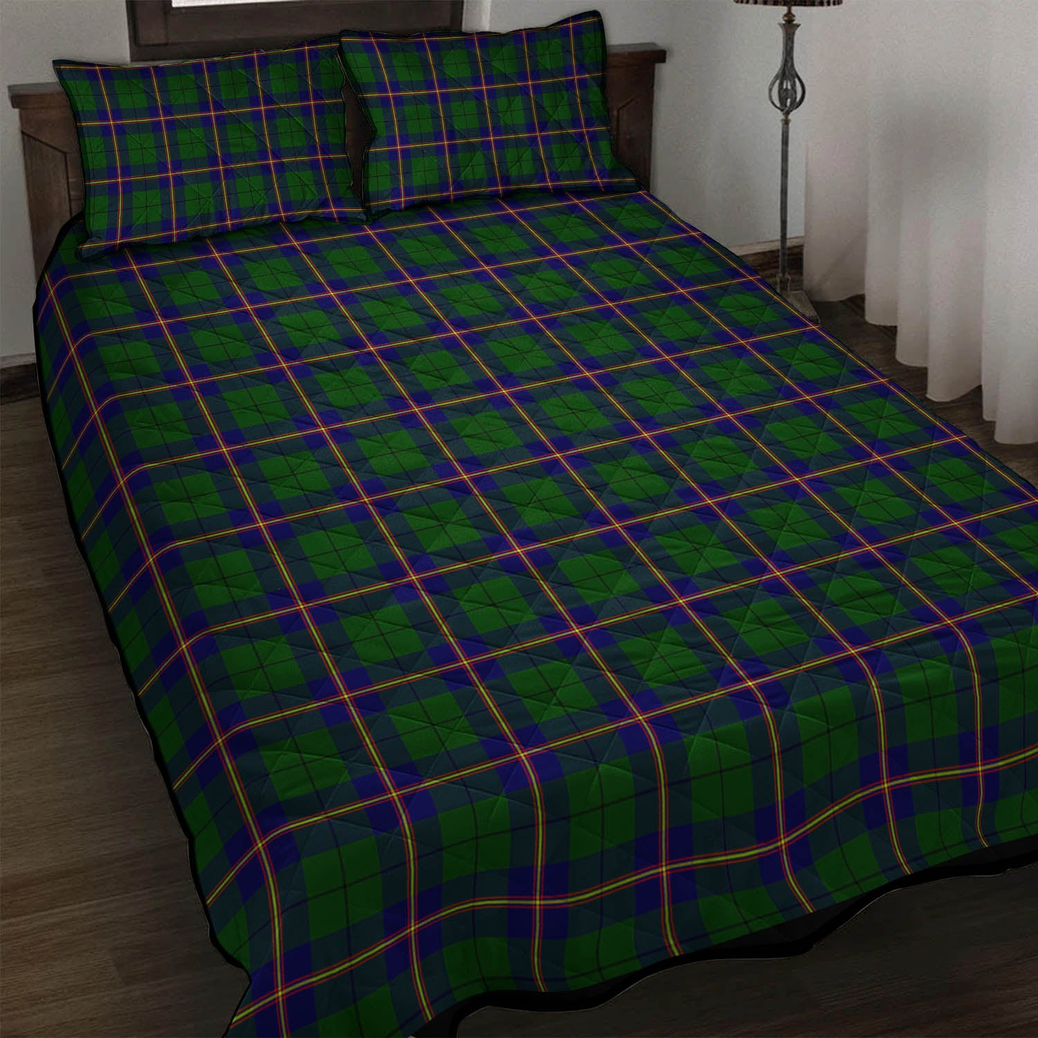 Carmichael Modern Tartan Quilt Bed Set - Tartan Vibes Clothing