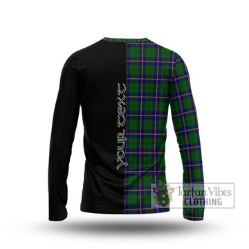 Carmichael Modern Tartan Long Sleeve T-Shirt with Family Crest and Half Of Me Style