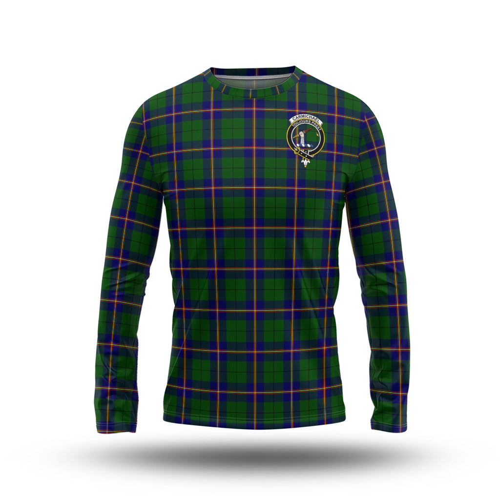 carmichael-modern-tartan-long-sleeve-t-shirt-with-family-crest