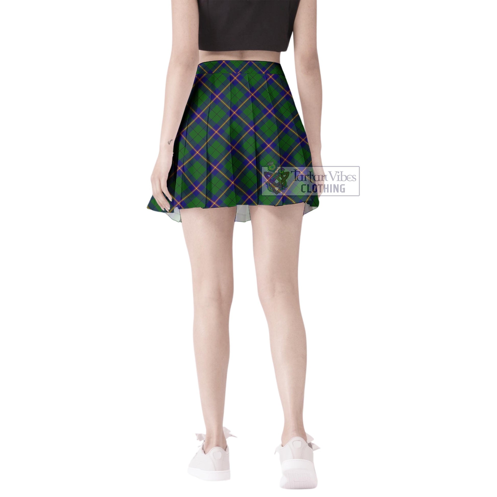 Tartan Vibes Clothing Carmichael Modern Tartan Women's Plated Mini Skirt