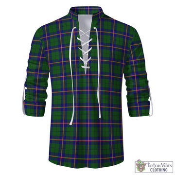 Carmichael Modern Tartan Men's Scottish Traditional Jacobite Ghillie Kilt Shirt