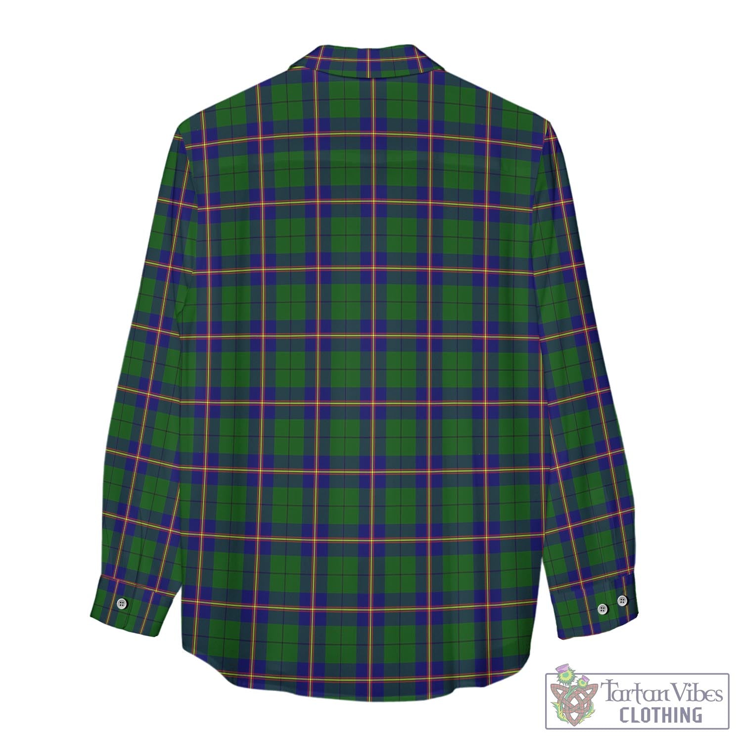 Tartan Vibes Clothing Carmichael Modern Tartan Womens Casual Shirt with Family Crest