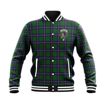 Carmichael Modern Tartan Baseball Jacket with Family Crest