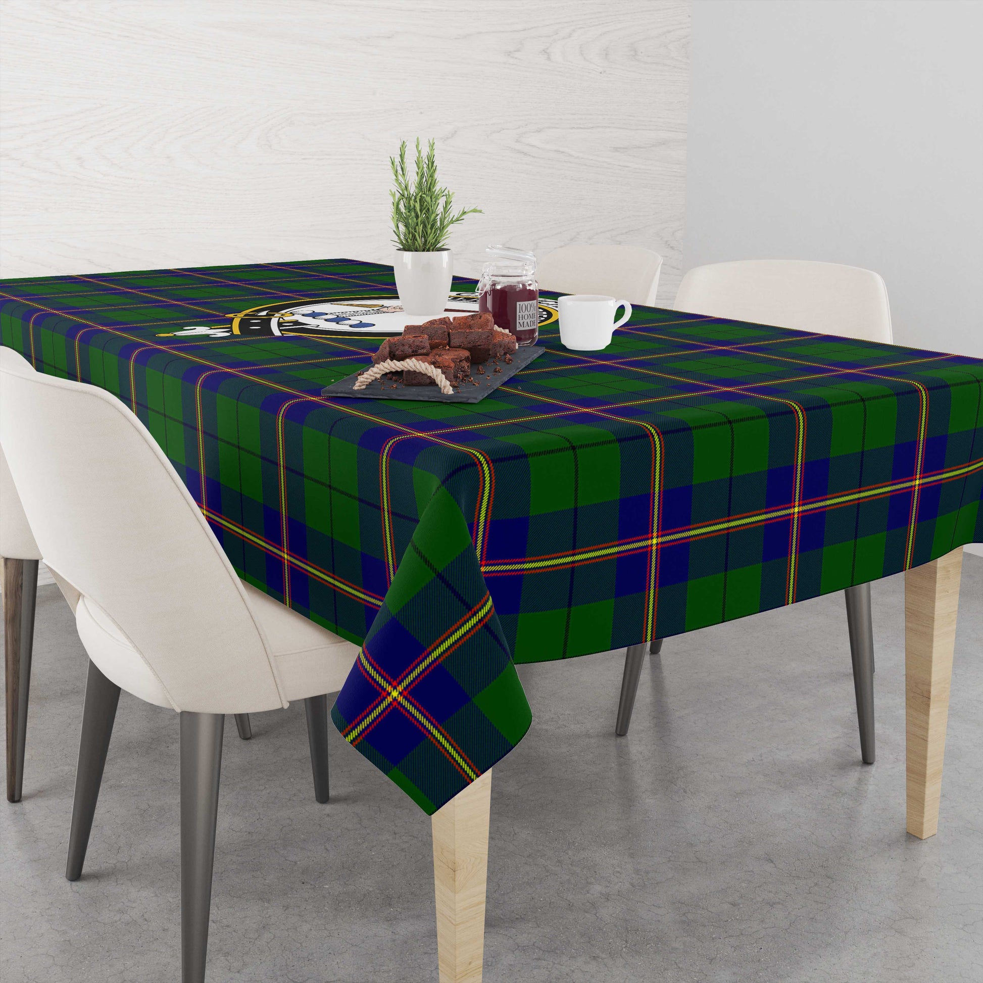 carmichael-modern-tatan-tablecloth-with-family-crest