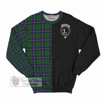 Carmichael Modern Tartan Sweatshirt with Family Crest and Half Of Me Style