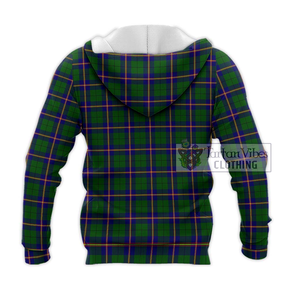 Tartan Vibes Clothing Carmichael Modern Tartan Knitted Hoodie with Family Crest DNA In Me Style