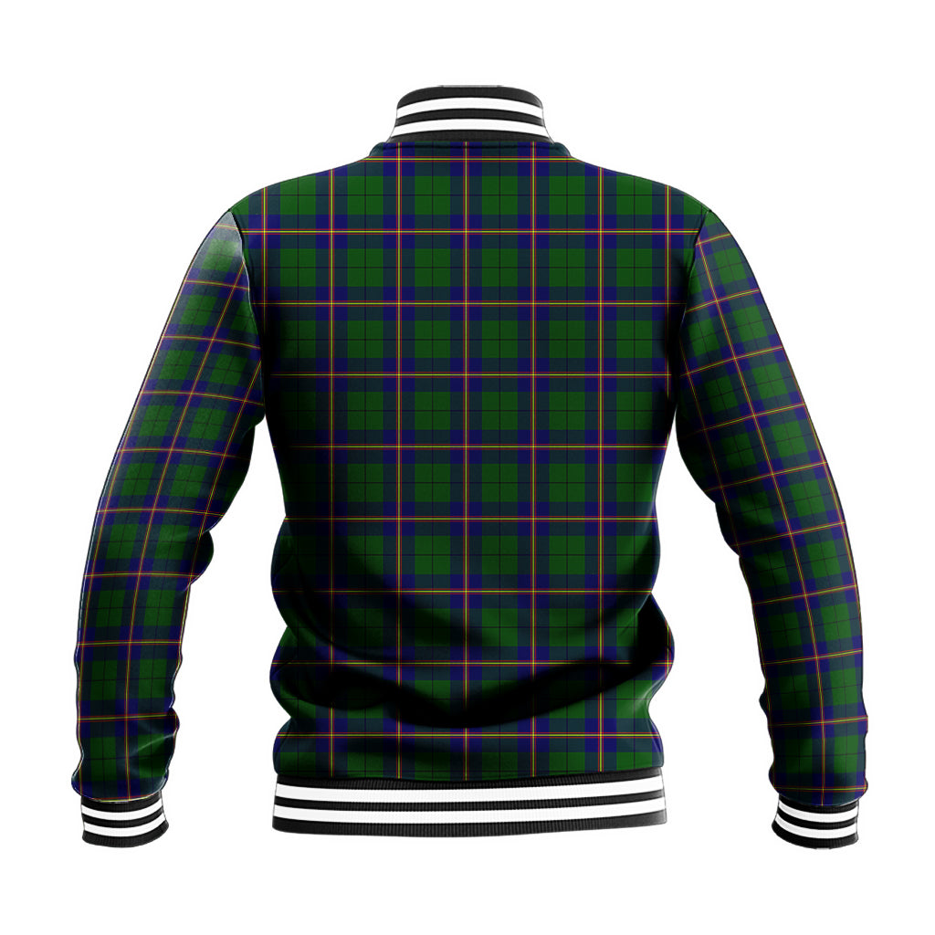 Carmichael Modern Tartan Baseball Jacket with Family Crest - Tartan Vibes Clothing