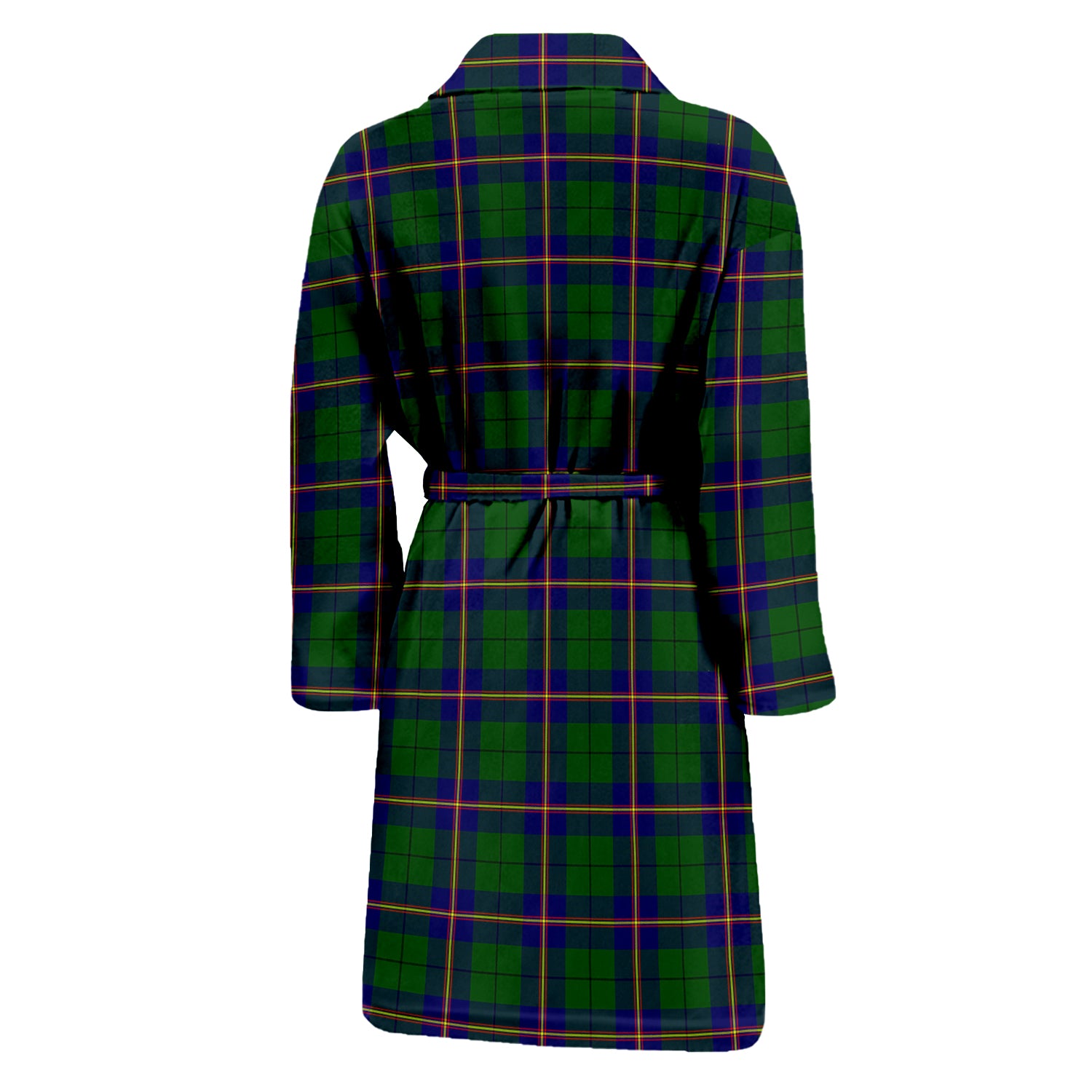 Carmichael Modern Tartan Bathrobe with Family Crest - Tartan Vibes Clothing