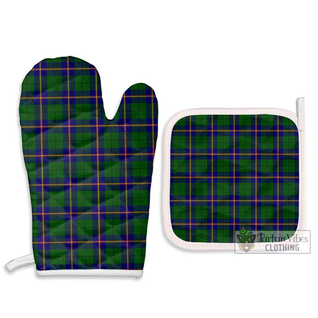 Carmichael Modern Tartan Combo Oven Mitt & Pot-Holder Combo 1 Oven Mitt & 2 Pot-Holder White - Tartan Vibes Clothing