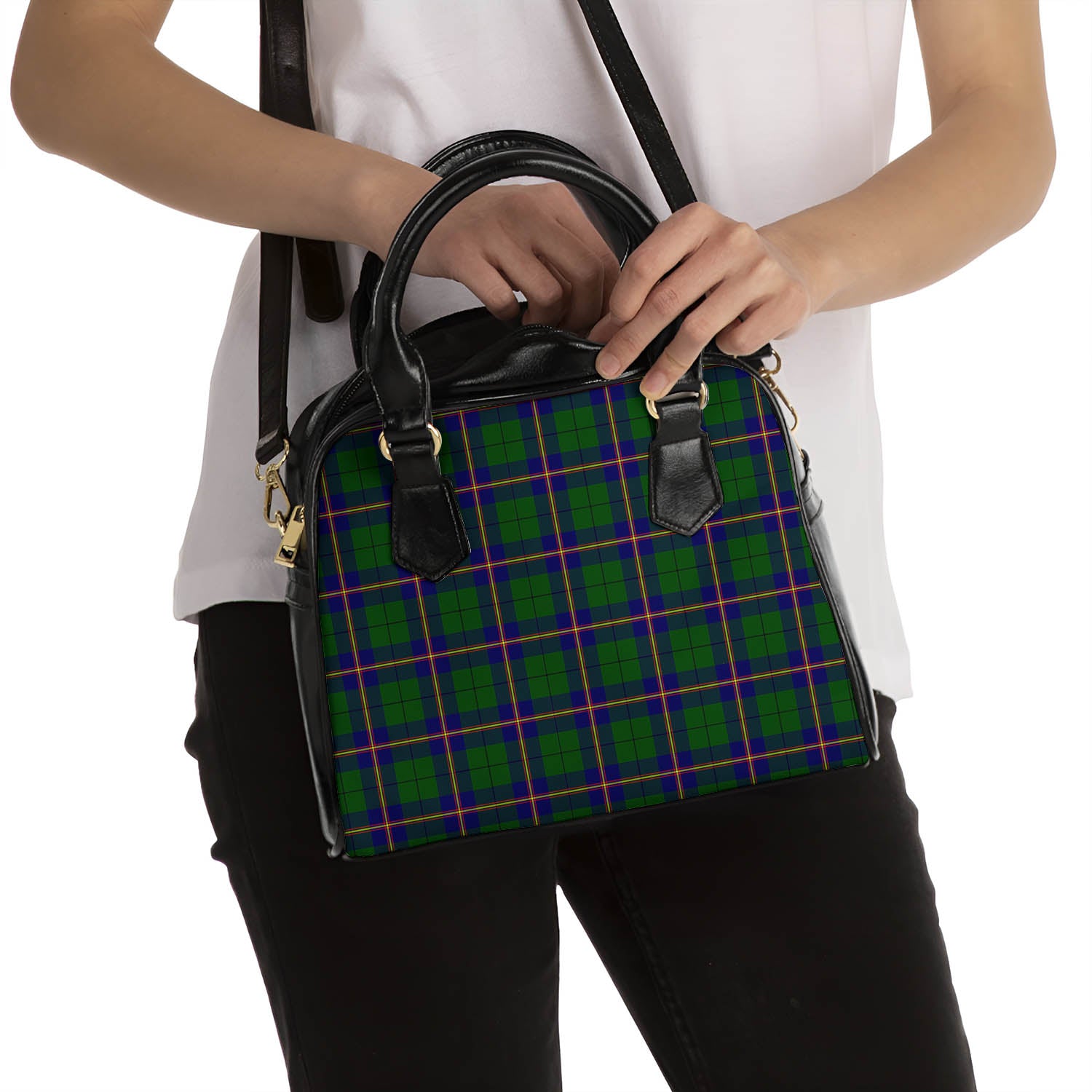 Carmichael Modern Tartan Shoulder Handbags - Tartanvibesclothing