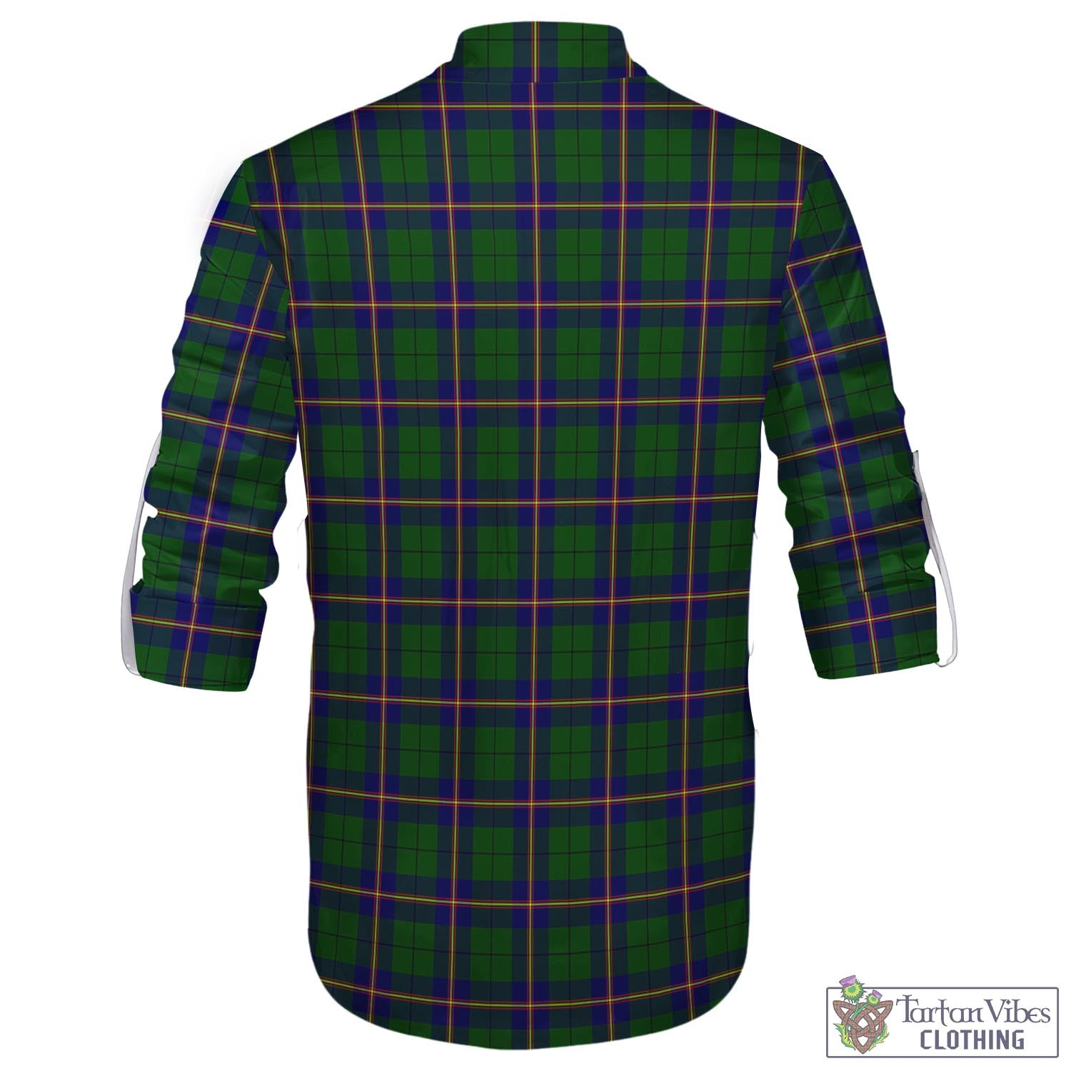 Tartan Vibes Clothing Carmichael Modern Tartan Men's Scottish Traditional Jacobite Ghillie Kilt Shirt