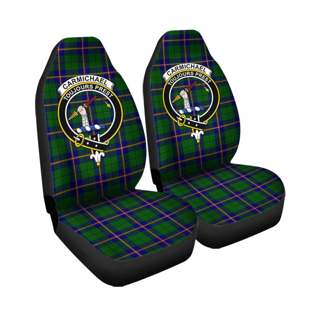 Carmichael Modern Tartan Car Seat Cover with Family Crest - Tartanvibesclothing