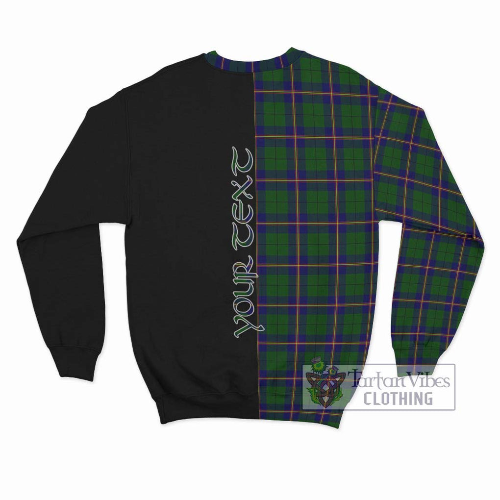 Carmichael Modern Tartan Sweatshirt with Family Crest and Half Of Me Style - Tartanvibesclothing Shop