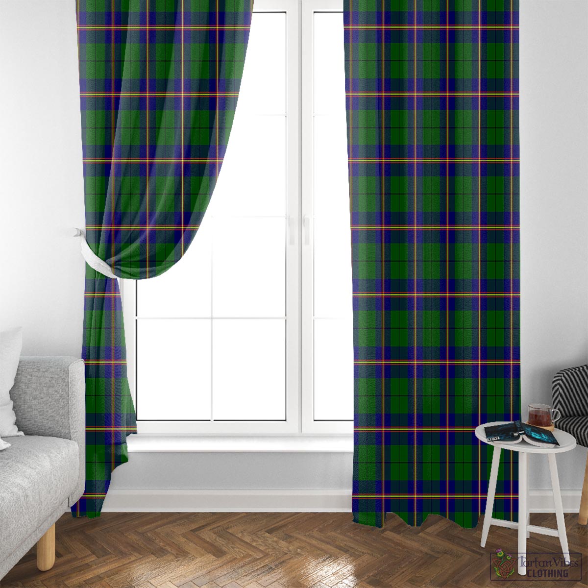 Carmichael Modern Tartan Window Curtain